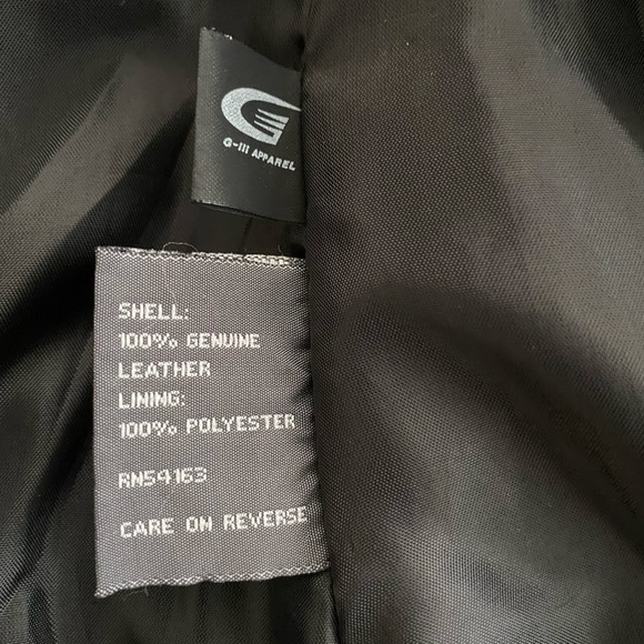 KENNETH COLE 100% Genuine Leather Black Jacket - Picture 10 of 11